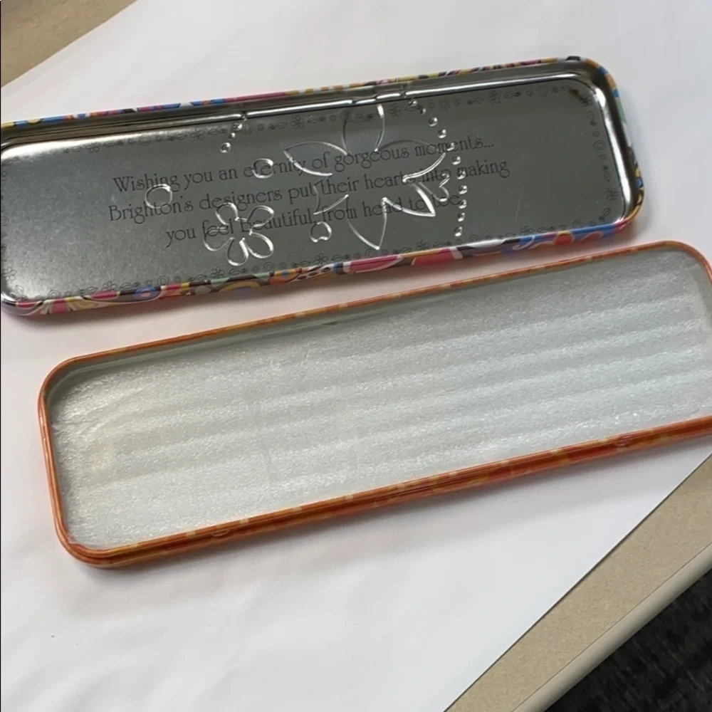 Brighton Aluminum Watch Pencil Jewelry Box Tin